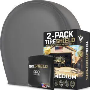 PRO Trailer Tire Covers (Set of 2) - Heavy Duty All-Weather UV-Resistant Protective Wheel Covers w/StormLock-System - Year-Round Protection for Your Trailer Tires w/ 26-28.75" Diameter PRO Trailer Tire Covers (Set of 2) - Heavy Duty All-Weather UV-Resistant Protective Wheel Covers w/StormLock-System - Year-Round Protection for Your Trailer Tires w/ 26-28.75" Diameter
