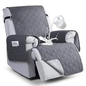 100% Waterproof Recliner Chair Covers, Recliner Cover Non-Slip Dog Chair Cover Furniture Protector Washable Slipcover with Pocket, Elastic Straps for Pets, Dogs(Dark Gray, 23.6") 100% Waterproof Recliner Chair Covers, Recliner Cover Non-Slip Dog Chair Cover Furniture Protector Washable Slipcover with Pocket, Elastic Straps for Pets, Dogs(Dark Gray, 23.6")