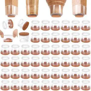 48 Pack Chair Leg Floor Protectors for Hardwood Floors, Silicone Felt Covers Pads Caps, Protect Wood Furniture Feet Floors Noise Reduce and Scratch (Universal Small) 48 Pack Chair Leg Floor Protectors for Hardwood Floors, Silicone Felt Covers Pads Caps, Protect Wood Furniture Feet Floors Noise Reduce and Scratch (Universal Small)