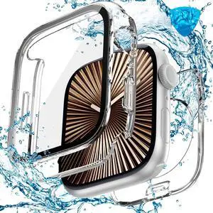 3in1 Waterproof Case for Apple Watch Screen Protector 42mm Clear 3in1 Waterproof Case for Apple Watch Screen Protector 42mm Clear