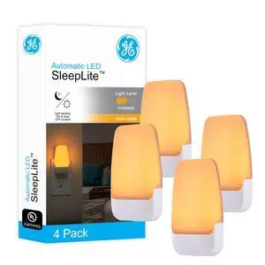 SleepLite Plug in Night Light with Dusk to Dawn Sensor, 4 Pack SleepLite Plug in Night Light with Dusk to Dawn Sensor, 4 Pack