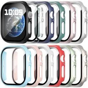12 Pack Hard PC Case Compatible with Apple Watch Series 11/10 42mm 12 Pack Hard PC Case Compatible with Apple Watch Series 11/10 42mm