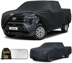 Truck Cover Outdoor Pickup Car Covers(Length up to 210 inch) Universal Fit for Toyota Tundra,Nissan Frontier,Ford F150,Chevy C10,GMC Canyon Sierra 1500,Colorado etc Size T1(See Size Chart) Truck Cover Outdoor Pickup Car Covers(Length up to 210 inch) Universal Fit for Toyota Tundra,Nissan Frontier,Ford F150,Chevy C10,GMC Canyon Sierra 1500,Colorado etc Size T1(See Size Chart)