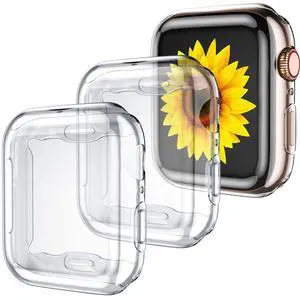 3 Pack Case Compatible with Apple Watch 41mm 45mm,Soft HD High Sensitivity Screen Protector with TPU All Around Anti-Fall Bumper Protective Case Cover for iWatch Series8/7 (3Clear) 3 Pack Case Compatible with Apple Watch 41mm 45mm,Soft HD High Sensitivity Screen Protector with TPU All Around Anti-Fall Bumper Protective Case Cover for iWatch Series8/7 (3Clear)