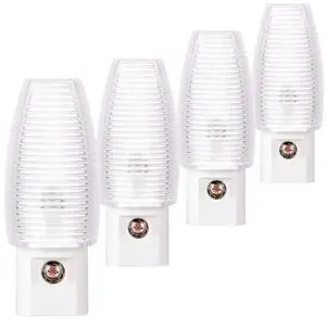 Plug-in Night Light Dusk to Dawn Sensor, Neutral White, 4 Pack Plug-in Night Light Dusk to Dawn Sensor, Neutral White, 4 Pack