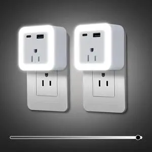 Night Lights Plug Into Wall 2 Pack Rechargeable Battery Backup Light Night Lights Plug Into Wall 2 Pack Rechargeable Battery Backup Light