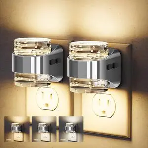 Night Light Sliver, Bubble Night Lights Plug into Wall Auto, Warm Night Light Sliver, Bubble Night Lights Plug into Wall Auto, Warm
