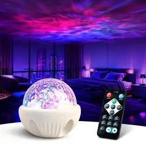 Water Reflection Night Light Projector with Remote Control, Adjustable Color, Brightness and Movement Speed, for Adults Bedroom Decoration, Party,Gift,Night Light for KidsBeige Water Reflection Night Light Projector with Remote Control, Adjustable Color, Brightness and Movement Speed, for Adults Bedroom Decoration, Party,Gift,Night Light for KidsBeige