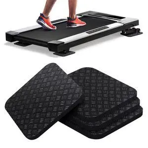 Treadmill Mat Pads 4PCS - Double-Sided Non-Slip - Anti Vibration Mat for Treadmill, Walking Pad, Exercise Bike - Hardwood Floors Protection Treadmill Mat Pads 4PCS - Double-Sided Non-Slip - Anti Vibration Mat for Treadmill, Walking Pad, Exercise Bike - Hardwood Floors Protection