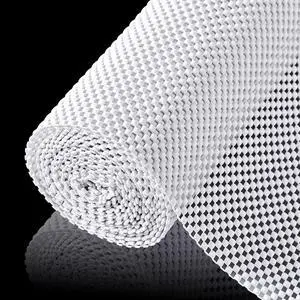 Shelf Liner for Kitchen Cabinets and Drawers, White, 12" x 120" Shelf Liner for Kitchen Cabinets and Drawers, White, 12" x 120"