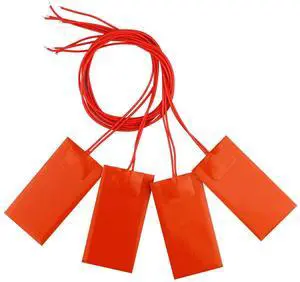 4PCS 12V 15W Silicone Heating Pad Rubber Flexible Heater Mat 50mm X 100mm 4PCS 12V 15W Silicone Heating Pad Rubber Flexible Heater Mat 50mm X 100mm