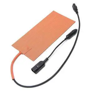 12V 100W Silicone Heating Pad Mat Quick Heater with Detachable Power Cable for Food Delivery Bag 5.98X11.97 Inches 12V 100W Silicone Heating Pad Mat Quick Heater with Detachable Power Cable for Food Delivery Bag 5.98X11.97 Inches