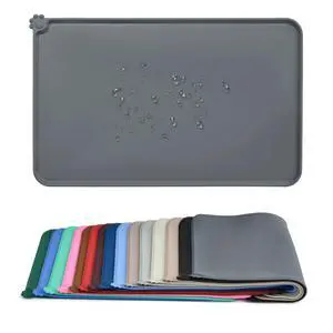 Waterproof Silicone Pet Feeding Mats,Anti-Slip Dog Food Bowl Pad Waterproof Silicone Pet Feeding Mats,Anti-Slip Dog Food Bowl Pad