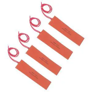 4PCS 20W 12V Silicone Rubber Heating Pad Flexible Silicone Heater Mat Electric Blanket Mat for Mixing and Thermal Insulation of Industrial Equipment 4PCS 20W 12V Silicone Rubber Heating Pad Flexible Silicone Heater Mat Electric Blanket Mat for Mixing and Thermal Insulation of Industrial Equipment