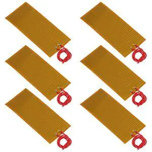 6pcs 45mmx100mm Film Heater Plate Adhesive Pad, PI Heating Elements Film 24V 30W Strip Heater Adhesive Polyimide Heater Plate 6pcs 45mmx100mm Film Heater Plate Adhesive Pad, PI Heating Elements Film 24V 30W Strip Heater Adhesive Polyimide Heater Plate