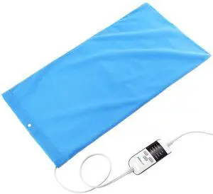 ® Vinyl Large Heating Pad 3 Timers and Stay on for Back Pain Relief and Cramps, 4 Temperature Settings Hot Electric Heat Pad with Washable Cover Blue (12"x 24") ® Vinyl Large Heating Pad 3 Timers and Stay on for Back Pain Relief and Cramps, 4 Temperature Settings Hot Electric Heat Pad with Washable Cover Blue (12"x 24")