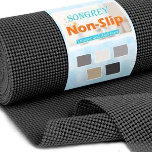 Non-Slip Shelf Cabinet and Drawer Liner, 12IN x 10FT, Black Non-Slip Shelf Cabinet and Drawer Liner, 12IN x 10FT, Black