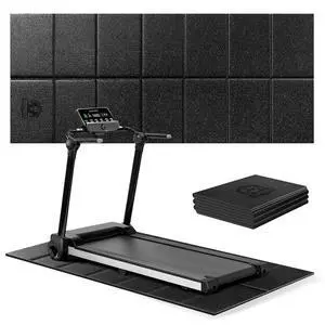 Treadmill Mat, 55"x24"/68"x24"/79"x35.5" Non-Slip Foldable Exercise Equipment Mat for Walking Pad, Weight Bench, Noise Reducing Shock Absorbing Floor Protector for Home Gym, Carpet & Hardwood Floors Treadmill Mat, 55"x24"/68"x24"/79"x35.5" Non-Slip Foldable Exercise Equipment Mat for Walking Pad, Weight Bench, Noise Reducing Shock Absorbing Floor Protector for Home Gym, Carpet & Hardwood Floors