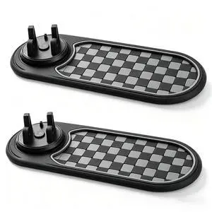 2 Pack Upgraded Anti Slip Mat for Car Dashboard with Improved Phone Holder 2 Pack Upgraded Anti Slip Mat for Car Dashboard with Improved Phone Holder