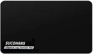 Black Under Desk Elliptical Mat 23.6" x 17", Non-Slip Mat for Stepper Black Under Desk Elliptical Mat 23.6" x 17", Non-Slip Mat for Stepper
