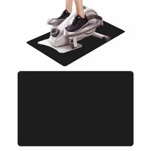 Non-Slip Elliptical Machine Mat - Durable Workout Mat for Under Desk Ellipticals, Seated Foot Pedal Exercisers, Floor Protection & Stability for Home Gym Equipment (23.7" x 15.9") (Black) Non-Slip Elliptical Machine Mat - Durable Workout Mat for Under Desk Ellipticals, Seated Foot Pedal Exercisers, Floor Protection & Stability for Home Gym Equipment (23.7" x 15.9") (Black)