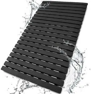 Shower Mat Non Slip Bathtub Mat with Suction Cups and Drain Holes 27.5 x15.7 Inch Bath Mat for Tub & Shower.Easy Dry,Easy to Cut,Eco-Friendly Shower Mat Non Slip Bathtub Mat with Suction Cups and Drain Holes 27.5 x15.7 Inch Bath Mat for Tub & Shower.Easy Dry,Easy to Cut,Eco-Friendly