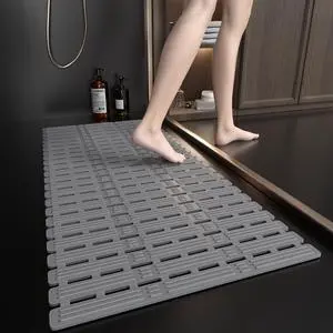 Rubber Bath Mat for Tub Non Slip, 36 x 16 inches Bathtub Mat Non Slip Shower Mats for Inside Shower, Safety Anti Slip Shower Mat with Suction Cups, Easy to Cut Bath Tub Mat, Ink Gray Rubber Bath Mat for Tub Non Slip, 36 x 16 inches Bathtub Mat Non Slip Shower Mats for Inside Shower, Safety Anti Slip Shower Mat with Suction Cups, Easy to Cut Bath Tub Mat, Ink Gray