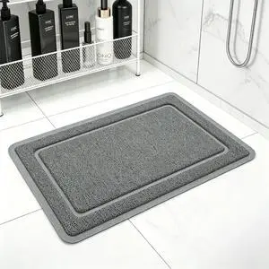Non-Slip Bathtub Mat, Anti Slip Shower Mat, Fast Drying Bathtub Mats, Upgraded Foot Scrubber Mat, Anti Slip Mat for Tub, Floor, Bathroom, Kitchen, Hotel (Grey 24"×16") Non-Slip Bathtub Mat, Anti Slip Shower Mat, Fast Drying Bathtub Mats, Upgraded Foot Scrubber Mat, Anti Slip Mat for Tub, Floor, Bathroom, Kitchen, Hotel (Grey 24"×16")
