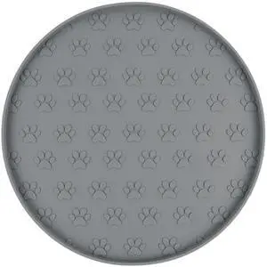 Silicone Pet Food Mat Dog Cat Feeding Bowl Mats Grey Silicone Pet Food Mat Dog Cat Feeding Bowl Mats Grey