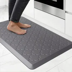 Kitchen Mats for Floor, Cushioned Anti Fatigue Mat, Non-Slip, Grey Kitchen Mats for Floor, Cushioned Anti Fatigue Mat, Non-Slip, Grey