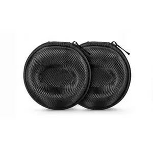 Pack of 2 Zipper Travel Watch Cases Single Watch Storage Boxes for Wristwatches and Smart Watches up to 50mm (Black) Pack of 2 Zipper Travel Watch Cases Single Watch Storage Boxes for Wristwatches and Smart Watches up to 50mm (Black)