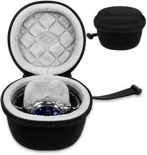 Hard Watch Case Travel for Rolex, Single Smart Watch Cases for Men and Women, Portable Storage Box for Sports, Business Trips and Travel, Hard EVA Protective Case Waterproof, Black Hard Watch Case Travel for Rolex, Single Smart Watch Cases for Men and Women, Portable Storage Box for Sports, Business Trips and Travel, Hard EVA Protective Case Waterproof, Black