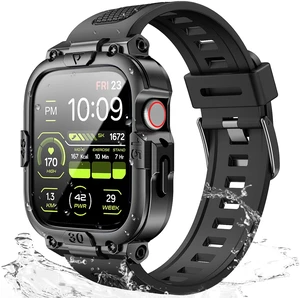 Waterproof Case with Band Compatible for Apple Watch Bands Men Women Waterproof Case with Band Compatible for Apple Watch Bands Men Women