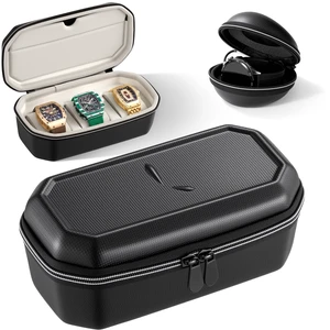.X Watch Travel Case, Storage Watch Box for Men (3 Slots +Single) .X Watch Travel Case, Storage Watch Box for Men (3 Slots +Single)