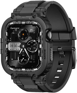 Compatible with Apple Watch Series 11/10 42mm Bands Case for Men, M1 Sport Rugged Heavy Duty Protective Cover Tactical Strap Military Protector Bumper for iWatch Accessories 42 mm - Black Compatible with Apple Watch Series 11/10 42mm Bands Case for Men, M1 Sport Rugged Heavy Duty Protective Cover Tactical Strap Military Protector Bumper for iWatch Accessories 42 mm - Black