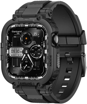 Bands Case Compatible with Apple Watch Series 11/10 46mm for Men, M1 Sport Rugged Heavy Duty Cover Tactical Strap Military Grade Protective Bumper Protector for iWatch 46 mm Men Black Bands Case Compatible with Apple Watch Series 11/10 46mm for Men, M1 Sport Rugged Heavy Duty Cover Tactical Strap Military Grade Protective Bumper Protector for iWatch 46 mm Men Black