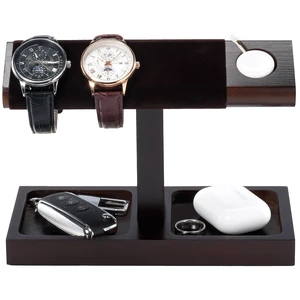 Wood Watch Display Stand Holder for Men, Fathers Day Gift for Dad, Wristwatch Tower with T-Bar Design, Hanging Watch Rack, Wooden Wrist Watch Tree Wood Watch Display Stand Holder for Men, Fathers Day Gift for Dad, Wristwatch Tower with T-Bar Design, Hanging Watch Rack, Wooden Wrist Watch Tree