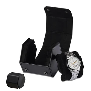 Watch Travel Case Portable Organizer - Luxury Watch Roll Travel Box Recycled Leather Watch Storage and Display for Men and Women Watch Travel Case Portable Organizer - Luxury Watch Roll Travel Box Recycled Leather Watch Storage and Display for Men and Women