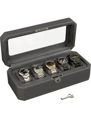 High Quality Watch Case with Lock, PU Leather Watch Organizer Display Case High Quality Watch Case with Lock, PU Leather Watch Organizer Display Case