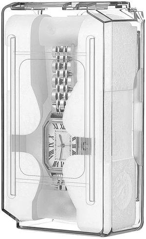Acrylic Display Watch Case Clear Box with Inner Holder Watch Display Case for Wristwatches Portable Container for Women Men, 4.72X2.63X1.65In Acrylic Display Watch Case Clear Box with Inner Holder Watch Display Case for Wristwatches Portable Container for Women Men, 4.72X2.63X1.65In
