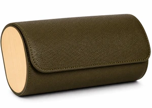 3 Slot Watch Travel Case for Men PU Leather & Wood Watch Box Organizer, Scratch-Resistant Watch Storage Case, Protective Watch Holder for Travel & Everyday Use, Gift (Olive) 3 Slot Watch Travel Case for Men PU Leather & Wood Watch Box Organizer, Scratch-Resistant Watch Storage Case, Protective Watch Holder for Travel & Everyday Use, Gift (Olive)