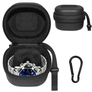 Hard Shell Watch Case, EVA Watch Box with YKK Zipper and Carabiner Hard Shell Watch Case, EVA Watch Box with YKK Zipper and Carabiner