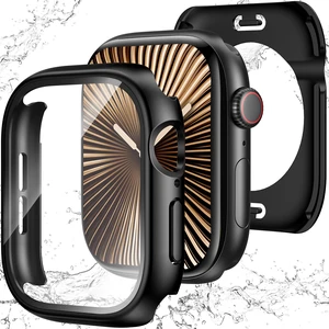 3 in 1 Waterproof Case for 42mm Apple Watch Series 11/10, Black 3 in 1 Waterproof Case for 42mm Apple Watch Series 11/10, Black