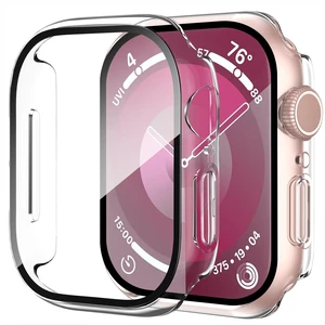 2 Pack Case Compatible with Apple Watch Series 11 (2025)/ Series 10 42mm with Tempered Glass Screen Protector, Hard PC Case Scratch-Resistant Overall Protective Cover- Transparent 2 Pack Case Compatible with Apple Watch Series 11 (2025)/ Series 10 42mm with Tempered Glass Screen Protector, Hard PC Case Scratch-Resistant Overall Protective Cover- Transparent