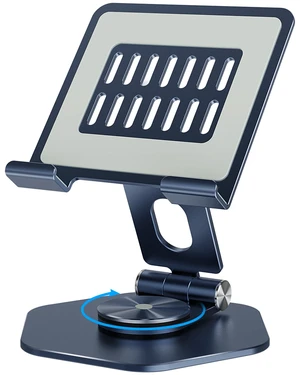 Aluminum Tablet Stand, 360° Swivel for 512.9in Devices, Dark Grey | Adjustable Viewing Angles; Foldable and Storage; Anti-Slip Protection; Improve heat dissipation Aluminum Tablet Stand, 360° Swivel for 512.9in Devices, Dark Grey | Adjustable Viewing Angles; Foldable and Storage; Anti-Slip Protection; Improve heat dissipation