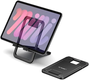 Universal Tablet Stand, Fold-Flat Adjustable Holder, Black | Easy to Carry, Stable Alloy Build, Non-Slip Pads, Adjustable Viewing, 10,000+ Swivel Tests, for Tablets and Handhelds Universal Tablet Stand, Fold-Flat Adjustable Holder, Black | Easy to Carry, Stable Alloy Build, Non-Slip Pads, Adjustable Viewing, 10,000+ Swivel Tests, for Tablets and Handhelds