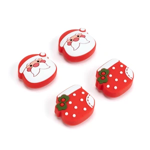 Christmas Switch Thumb Grip Caps 4PCS Cute Thumbstick Cover Soft Silicone Joystick Caps Compatible with Switch/OLED Switch Lite Christmas Switch Thumb Grip Caps 4PCS Cute Thumbstick Cover Soft Silicone Joystick Caps Compatible with Switch/OLED Switch Lite