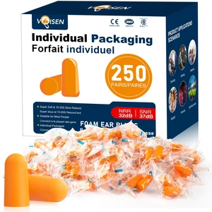 Ear Plug,250 Pairs Ear Plugs for Sleeping,32dB NRR 37dB SNR Ear Plugs Noise Cancelling for Snoring, Studying, Loud Events, Traveling & Concerts, Individual Package Ear Plug,250 Pairs Ear Plugs for Sleeping,32dB NRR 37dB SNR Ear Plugs Noise Cancelling for Snoring, Studying, Loud Events, Traveling & Concerts, Individual Package