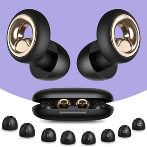 Ear Plugs for Sleeping Noise Cancelling, 60dB Reusable Silicone Ear Plugs for Noise Reduction, Soft Hearing Protection with 8 Ear Tips for Concerts, Work, Swimming, and Travel(Obsidian) Ear Plugs for Sleeping Noise Cancelling, 60dB Reusable Silicone Ear Plugs for Noise Reduction, Soft Hearing Protection with 8 Ear Tips for Concerts, Work, Swimming, and Travel(Obsidian)
