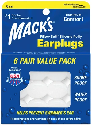 Pillow Soft Silicone Earplugs - 6 Pair, Value Pack The Original Moldable Silicone Putty Ear Plugs for Sleeping, Snoring, Travel, Concerts and Studying | Made in USA Pillow Soft Silicone Earplugs - 6 Pair, Value Pack The Original Moldable Silicone Putty Ear Plugs for Sleeping, Snoring, Travel, Concerts and Studying | Made in USA